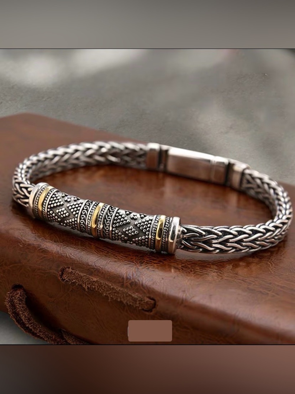 Solid 925 Sterling Silver Men’s Bracelet 5mm Wheat link Chain